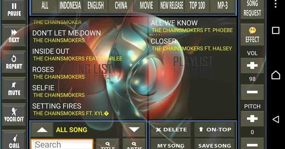 android satellite karaoke